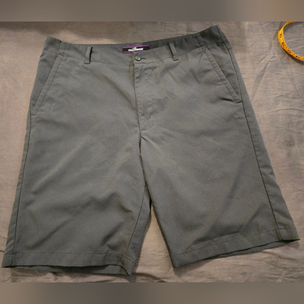 Grand Slam Men's Charcoal Flat Front Shorts